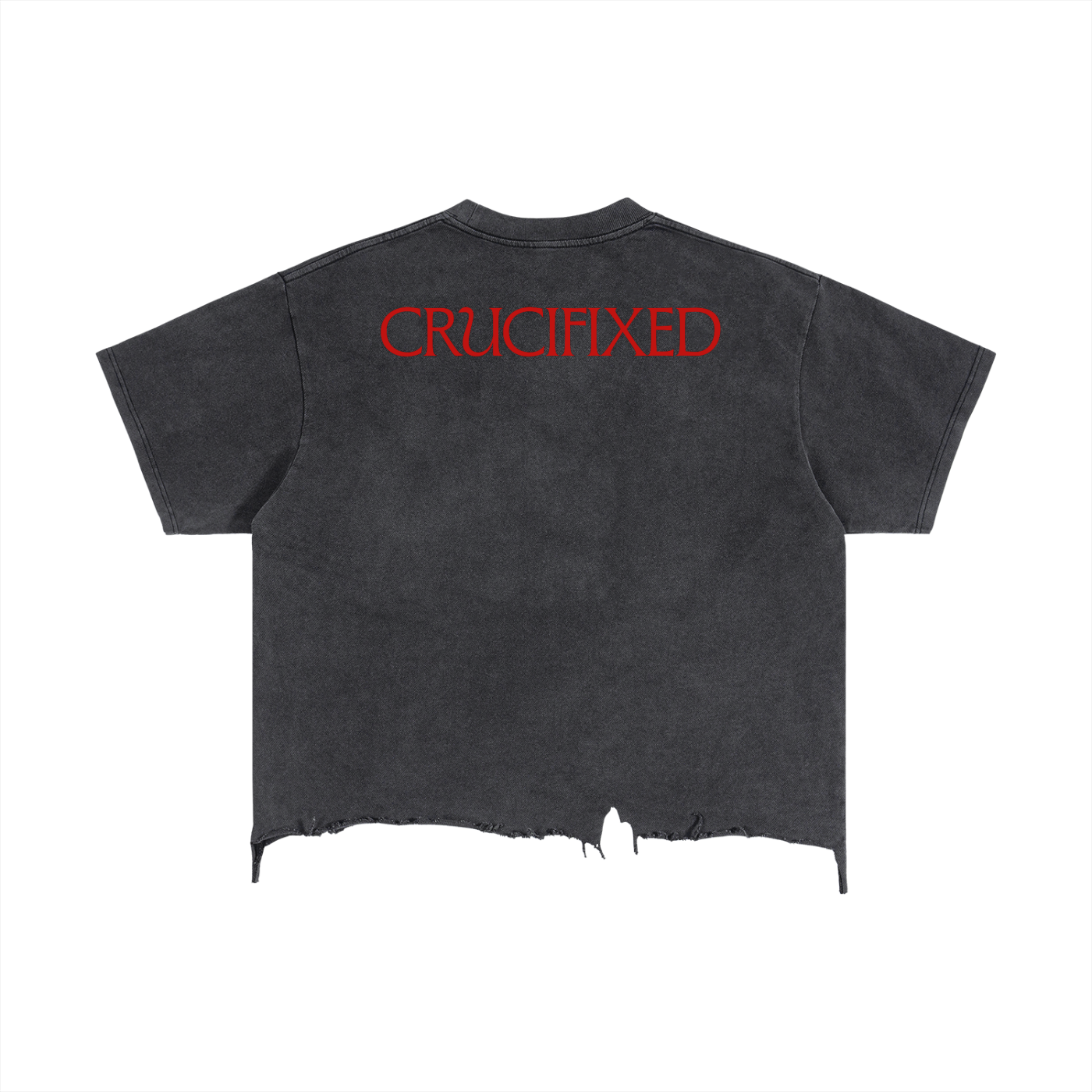 Crucifixed Boxy Distressed Tee