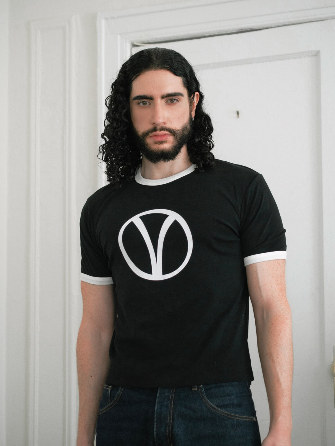 V Sign Ringer Tee