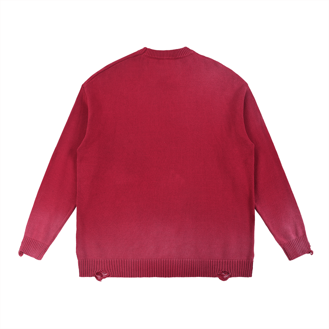 Crucifixed Distressed Sweater