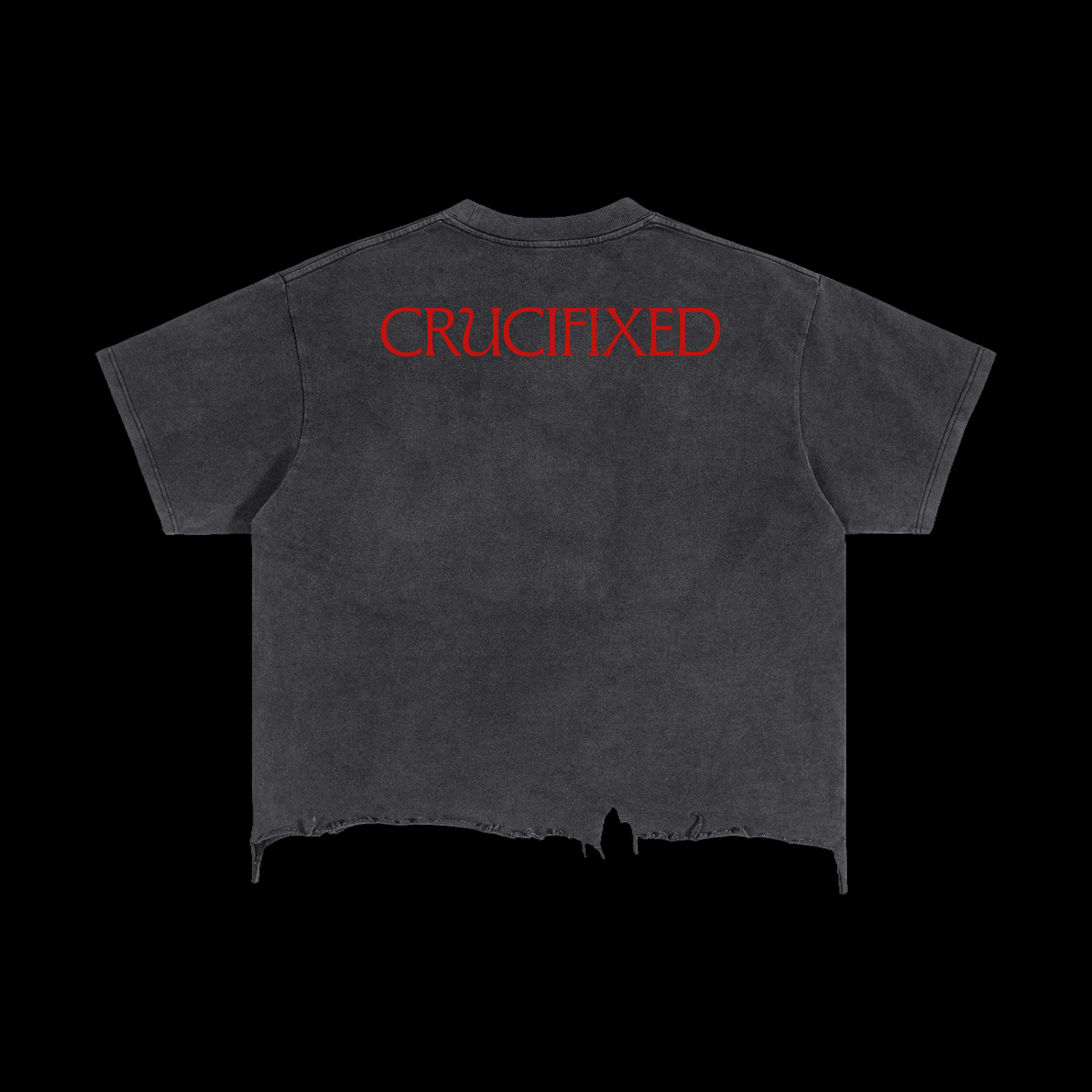 Crucifixed Boxy Distressed Tee