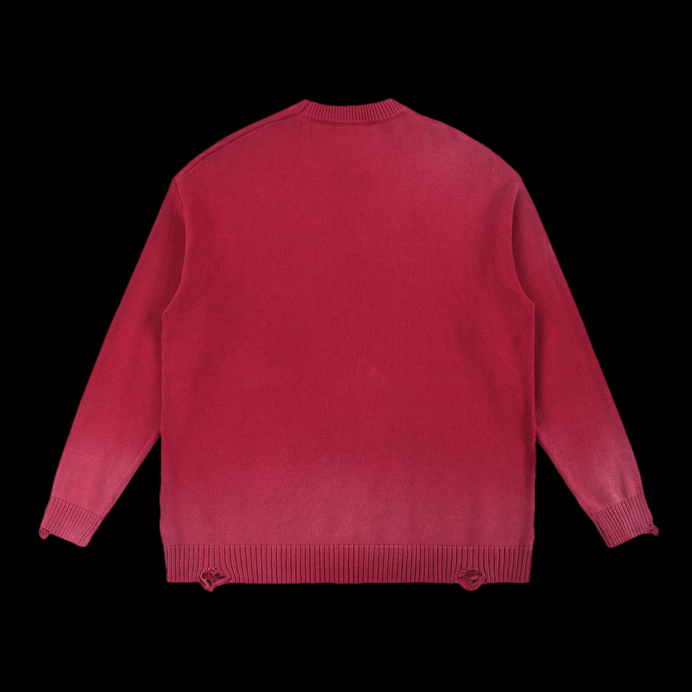 Crucifixed Distressed Sweater