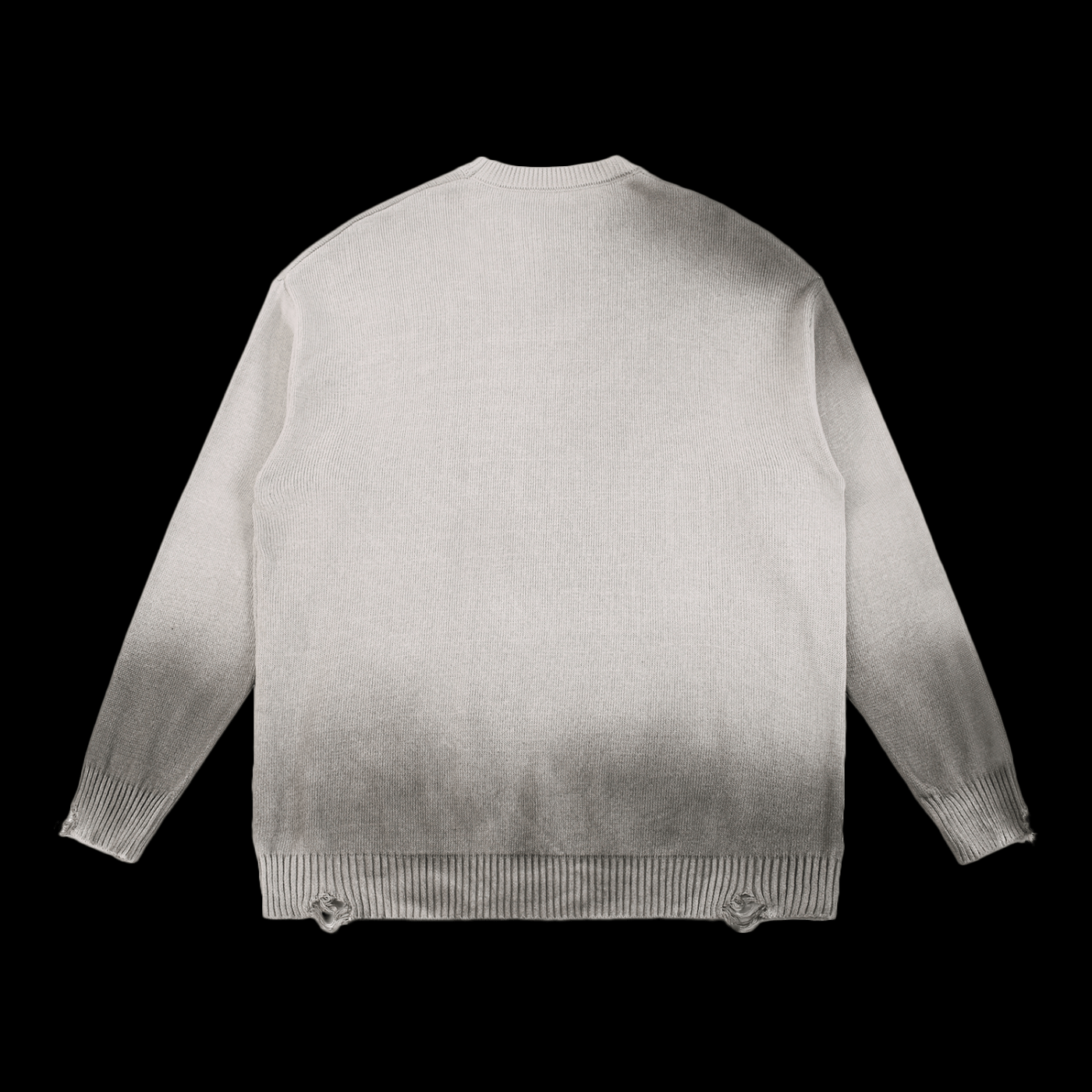 Crucifixed Distressed Sweater
