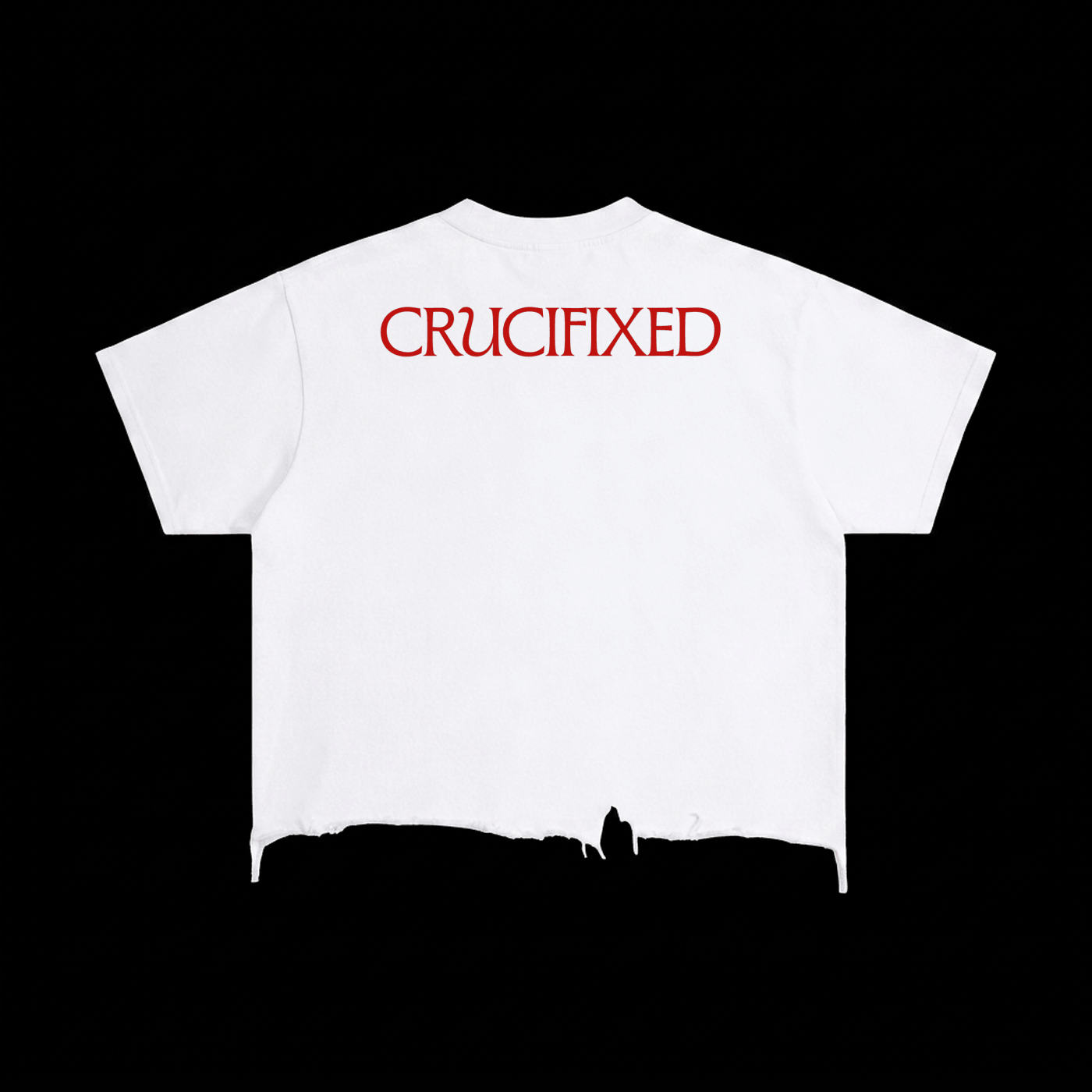 Crucifixed Boxy Distressed Tee