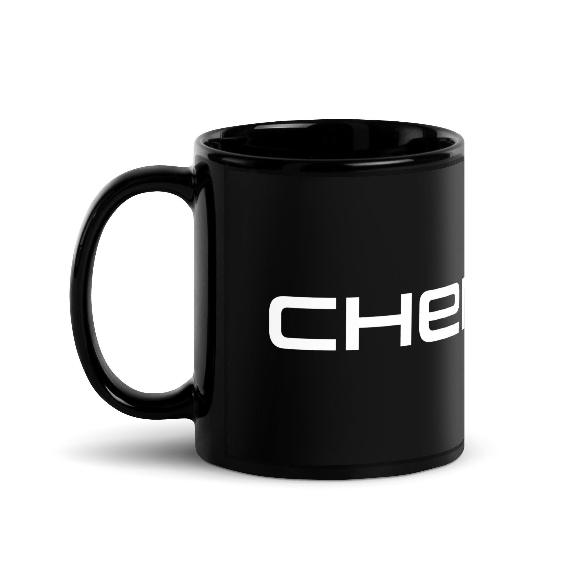 Chenzo V Logo Black Glossy Mug