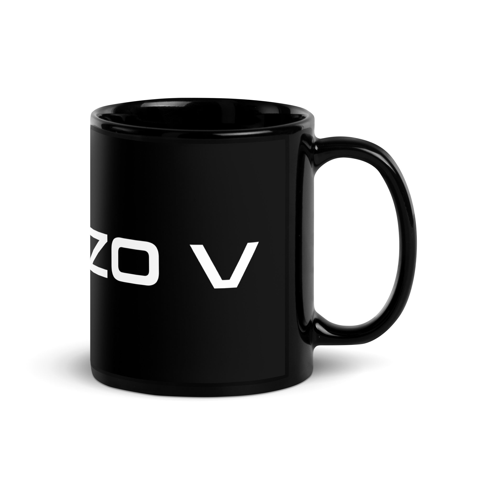 Chenzo V Logo Black Glossy Mug