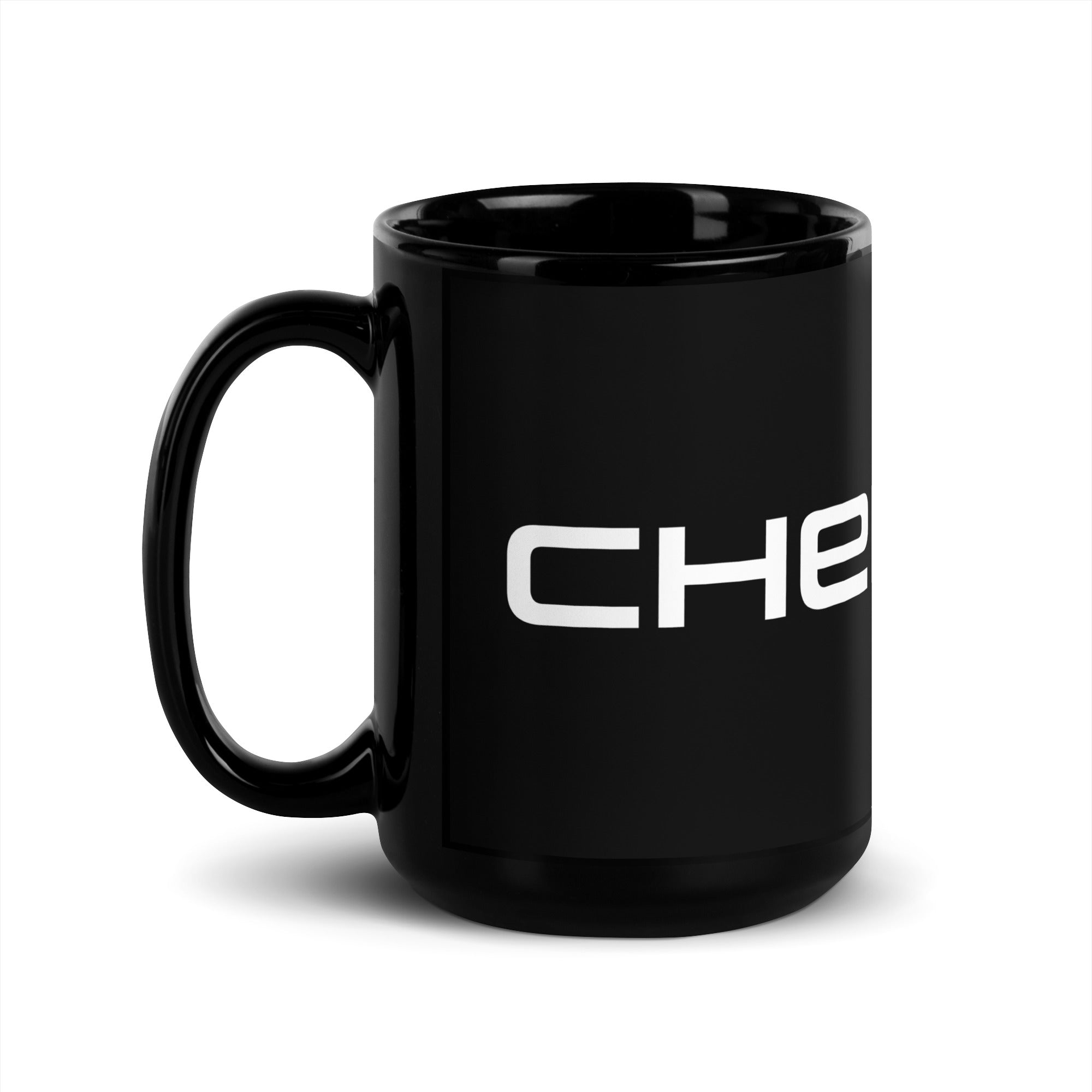 Chenzo V Logo Black Glossy Mug