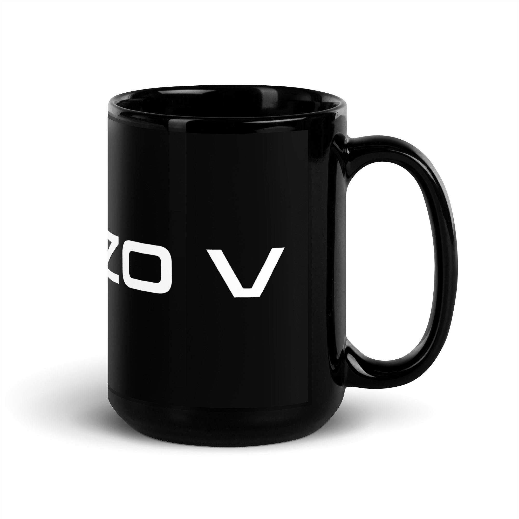 Chenzo V Logo Black Glossy Mug