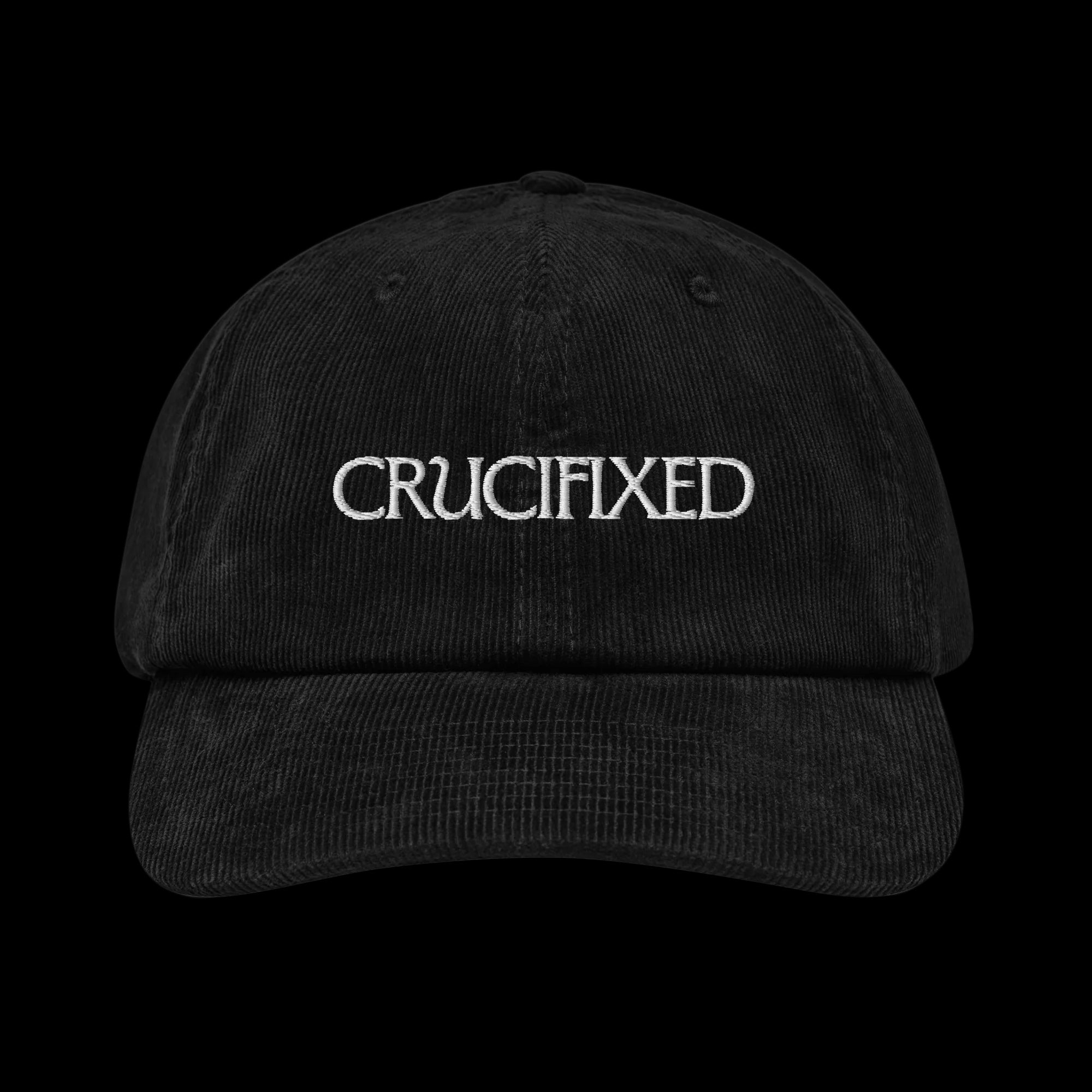 Crucifixed Corduroy Hat