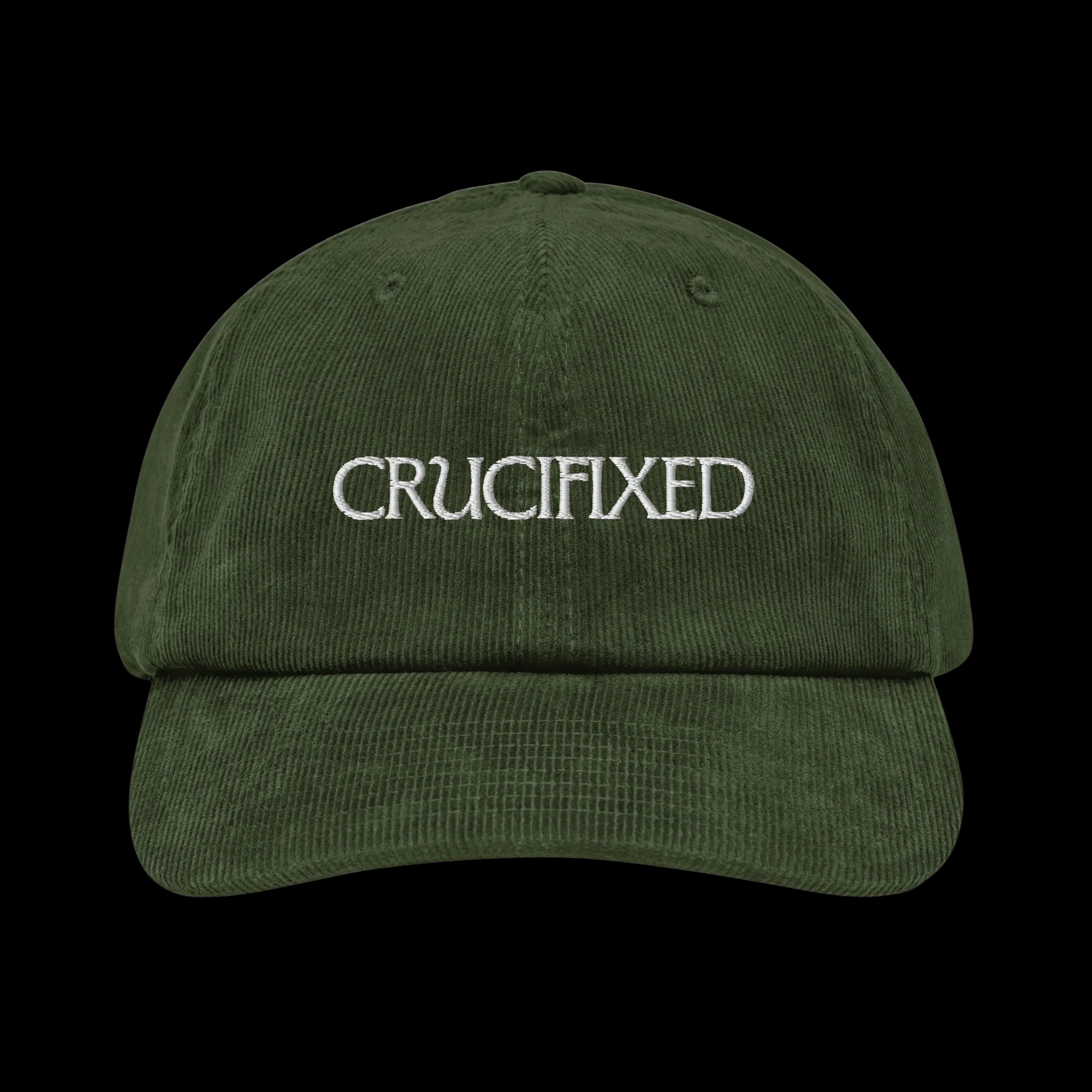 Crucifixed Corduroy Hat