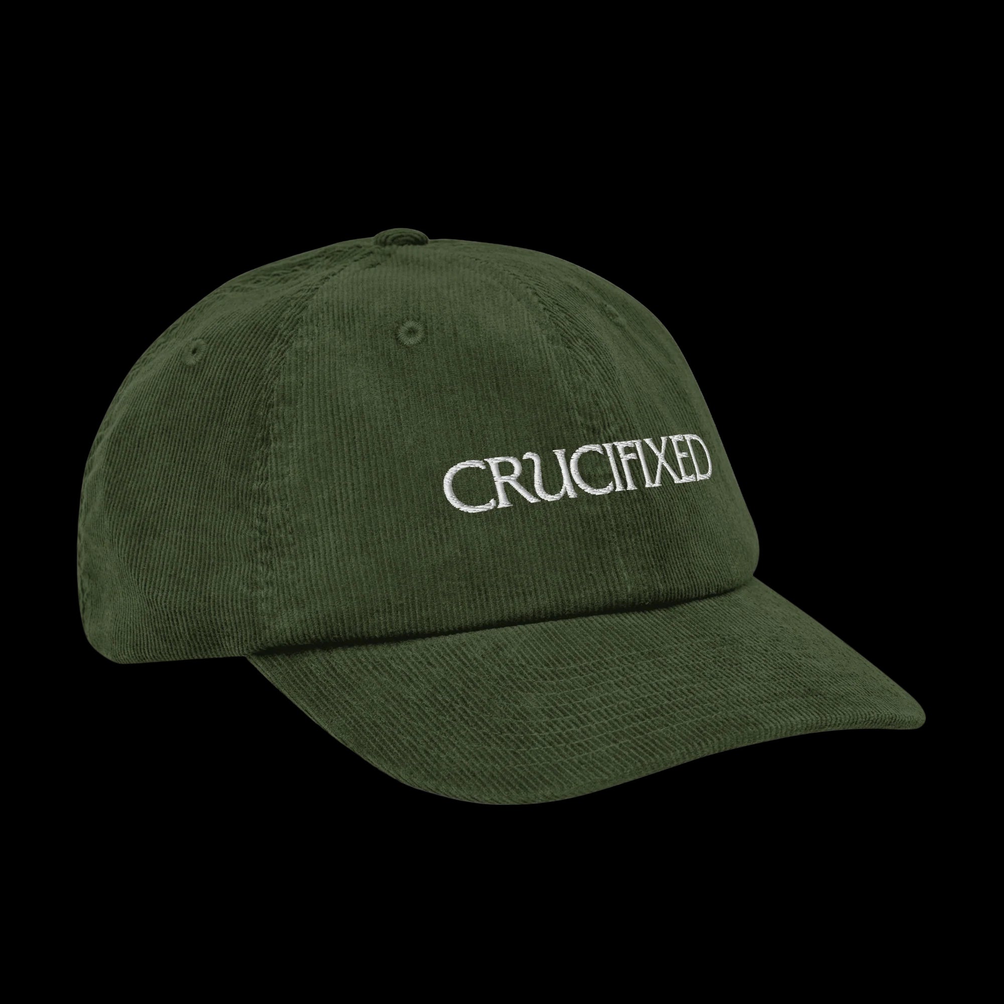 Crucifixed Corduroy Hat