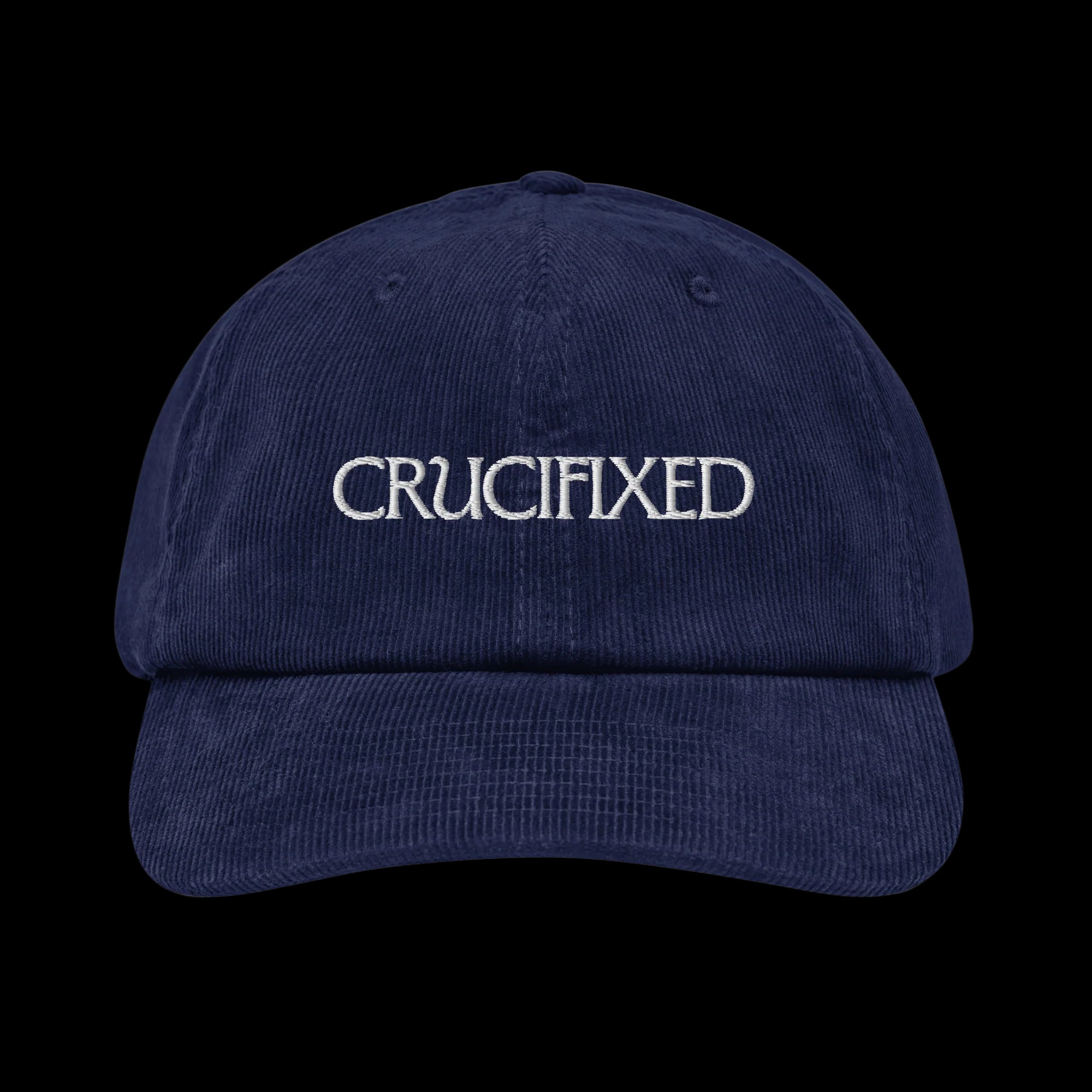 Crucifixed Corduroy Hat
