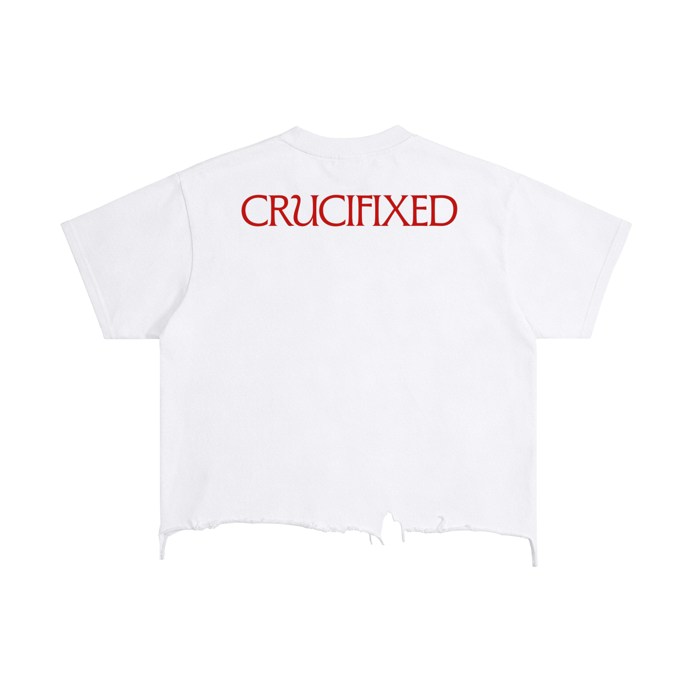 Crucifixed Boxy Distressed Tee
